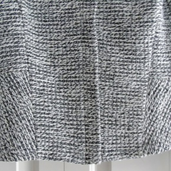 LOFT Black and White Tweed Sweater-Jacket size small - Picture 4 of 8